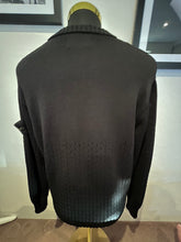 Load image into Gallery viewer, Stone Island bnwt 100% Cotton Black Knit Last Season Size Large