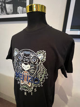 Load image into Gallery viewer, Kenzo 100% Cotton Black Logo Print Tee Size XL Regular Fit