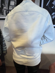 Lacoste Ladies Sweater White Size 6 Raised Chest Logo & Arm Crocodile Badge