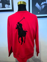 Load image into Gallery viewer, Polo Ralph Lauren 100% Cotton Deep Red Crew Neck Sweater Size Large