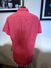 Load image into Gallery viewer, Stone Island 100% Cotton Linen Salmon Pink Shirt Size XL Made in Italy