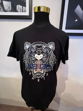 Load image into Gallery viewer, Kenzo 100% Cotton Black Logo Print Tee Size XL Regular Fit
