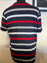 Load image into Gallery viewer, Paul &amp; Shark 100% Cotton Regular Fit Blue Red Stripe Tee Size XL Made In Italy