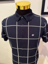 Load image into Gallery viewer, Ben Sherman 100% Cotton Blue Check Polo Shirt Size Large Regular Fit