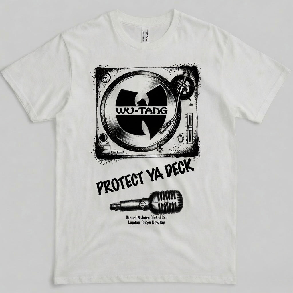 Street & Juice ‘Protect Ya Deck’ 100% White Cotton Graphic Tee