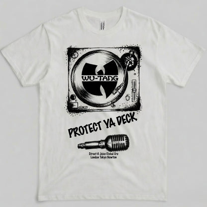Street & Juice ‘Protect Ya Deck’ 100% White Cotton Graphic Tee