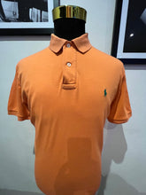 Load image into Gallery viewer, Ralph Lauren 100% Cotton Orange Polo Shirt Size Medium Regular Fit