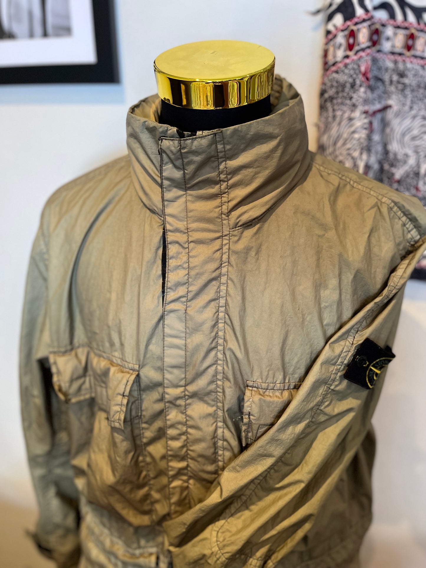 Stone Island Membrana Water Proof Parker with Inbuilt Hood Size XL