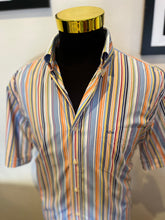 Load image into Gallery viewer, Paul &amp; Shark 100% Cotton Stripe Shirt Size 42 Large Made in Italy Button Down Collar