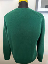 Load image into Gallery viewer, Polo Ralph Lauren 100% Cotton Jumper Teddy Logo Green Size Large