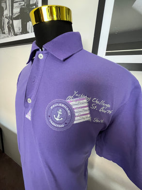 Paul & Shark 100% Cotton Purple Polo Shirt Made in Italy Size XL fits Large to XL