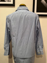 Load image into Gallery viewer, Ralph Lauren 100% Stretch Cotton Slim Fit Blue Check Shirt Size Large