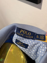 Load image into Gallery viewer, Ralph Lauren 97% Cotton Blue Patten Polo Shirt Size XL Slim Fit Stretch Mesh