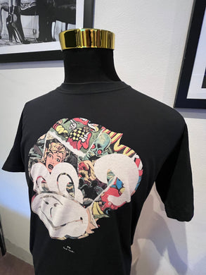 Paul Smith PS 100% Cotton Monkey Logo Print Tee Size XL Regular Fit