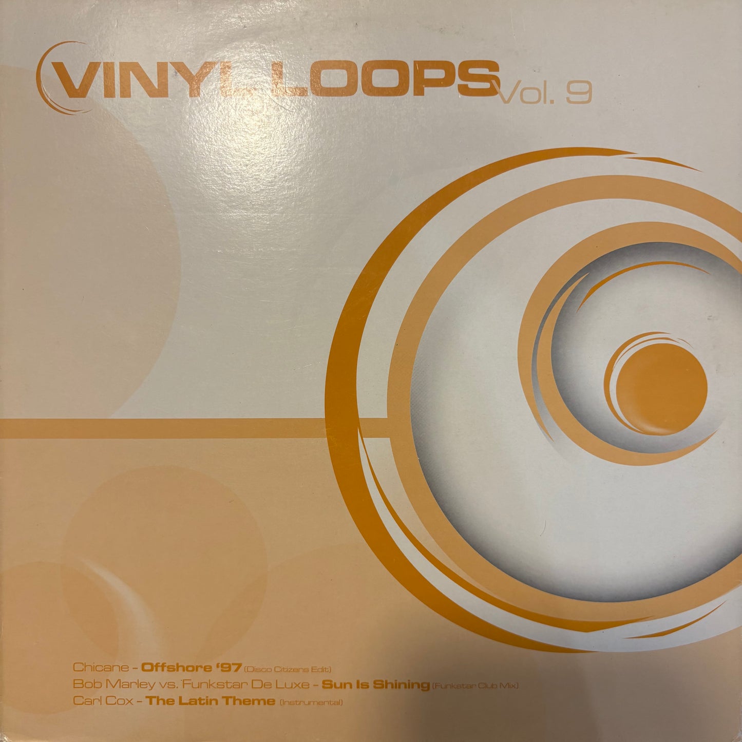 Vinyl Loops Vol 9 Includes Bob Marley Vs Funkstar De Luxe “Sun Is Shining” 3 Track 12inch Vinyl Record