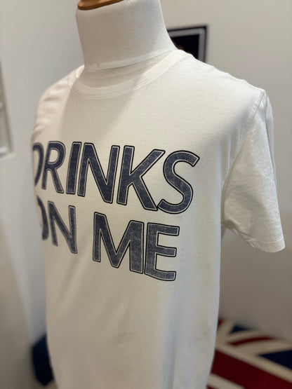 Scotch & Soda 100% Cotton White Chest Logo Tee