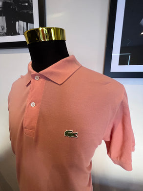 Lacoste 100% Cotton Pink Polo Shirt Size XL Classic Fit
