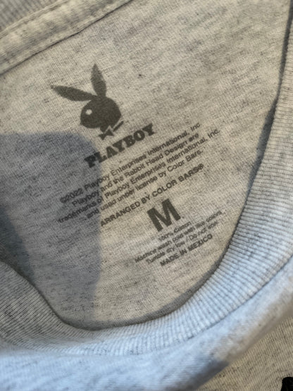 Playboy 100% Cotton Women’s Logo Print Crop Top Size Medium