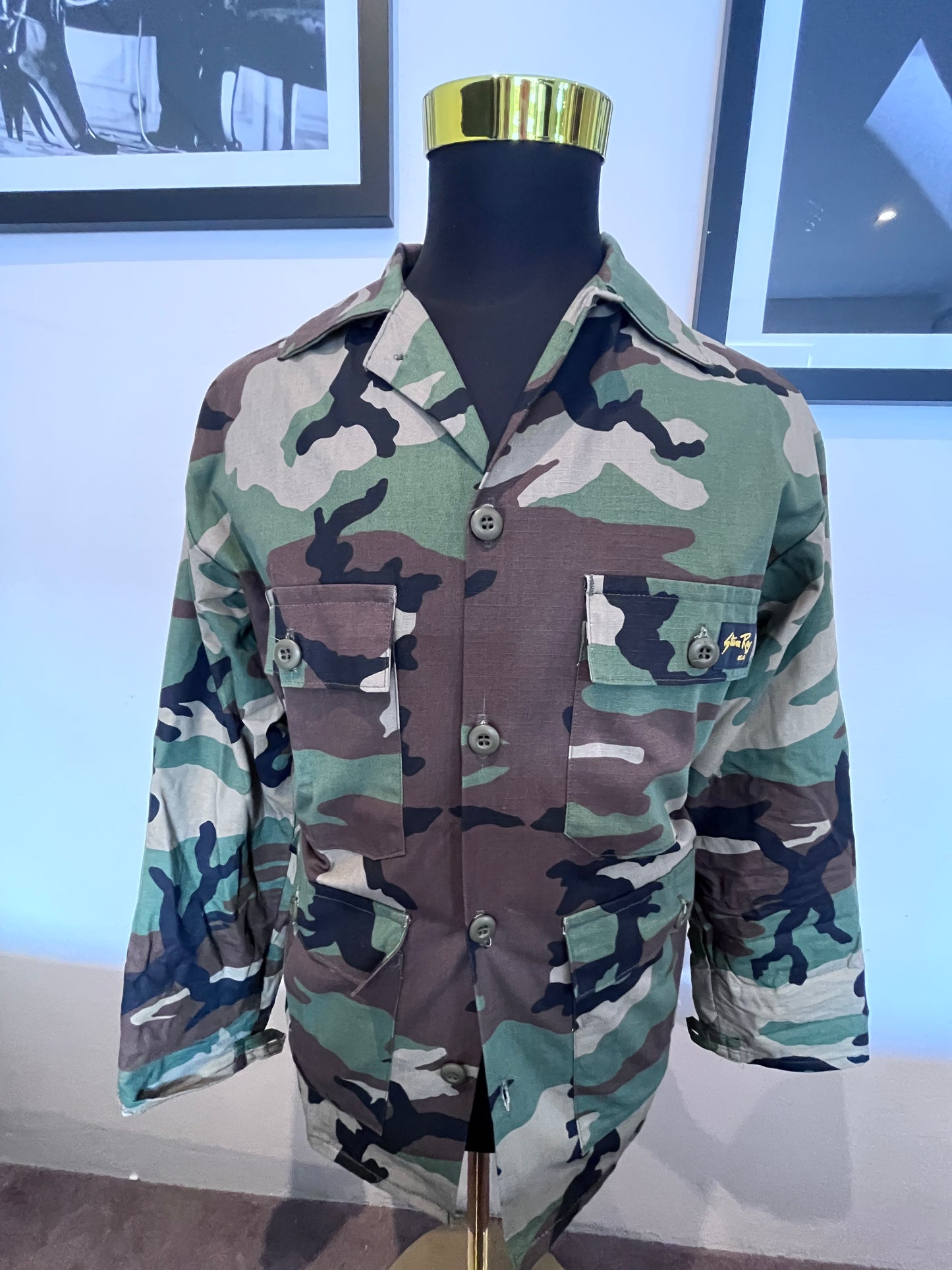 Stan Ray 100% Cotton Camouflage BDU Jacket Size US L, fits L To XL