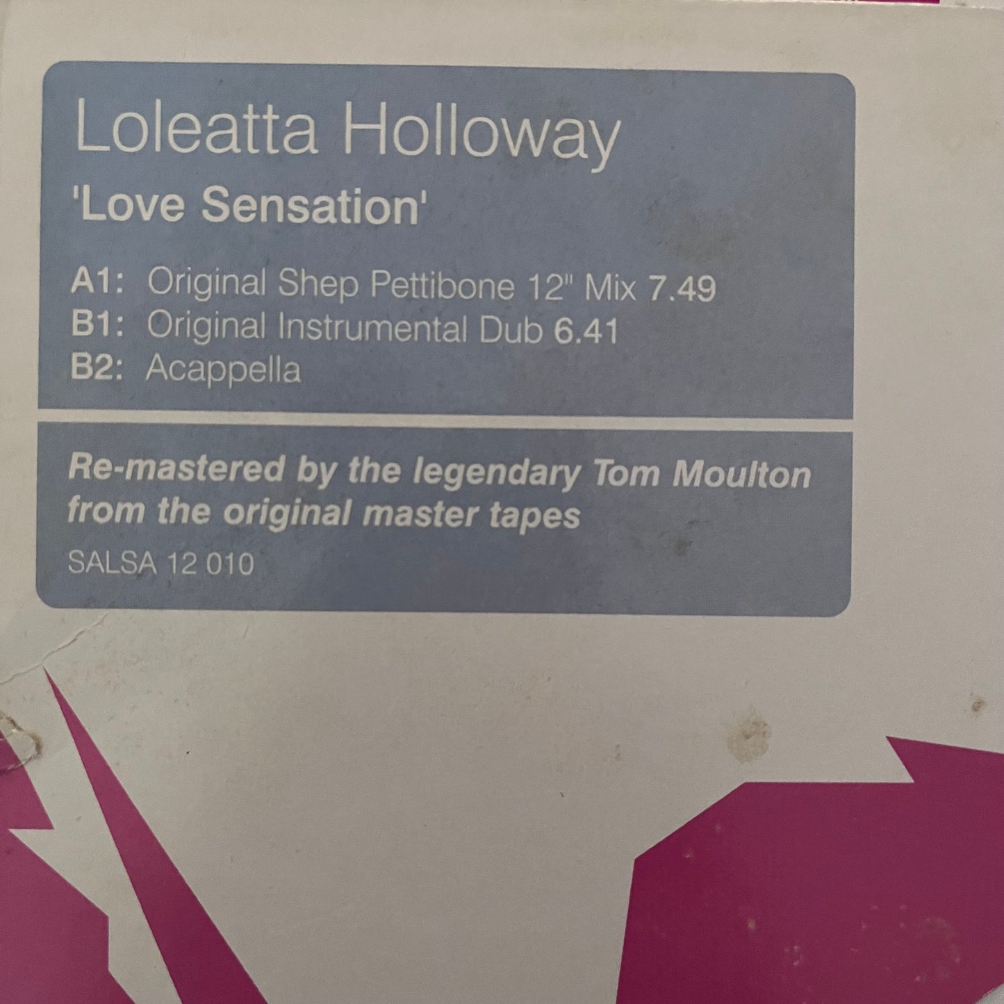 Loleatta Holloway “Love Sensation” 3 Version 12inch Vinyl Record Salsoul Records