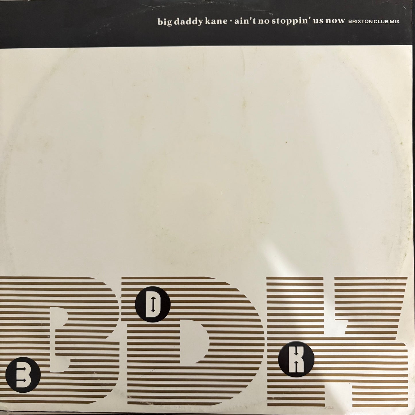 Big Daddy Kane “Ain’t No Stoppin’ us Now” 3 Version 12inch vinyl record