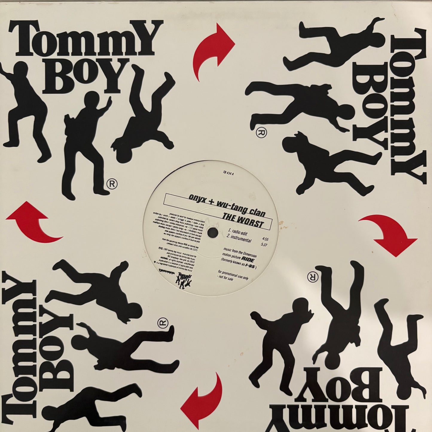 Onyx + Wu Tang Clan “The Worst” 4 version 12inch vinyl record