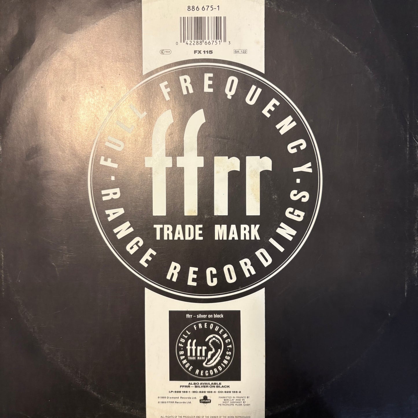 Lil Louis “French Kiss” 2 Track 12inch Vinyl Record on ffrr