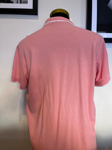 Paul Smith 100% Cotton Pink Polo Shirt Size XXL Logo Chest Badge