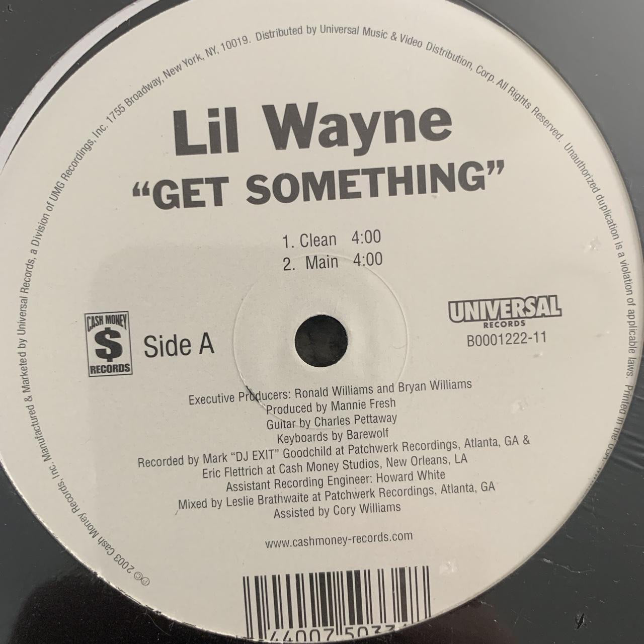 Lil’ Wayne “Get Something” 5 Version 12inch Vinyl Single