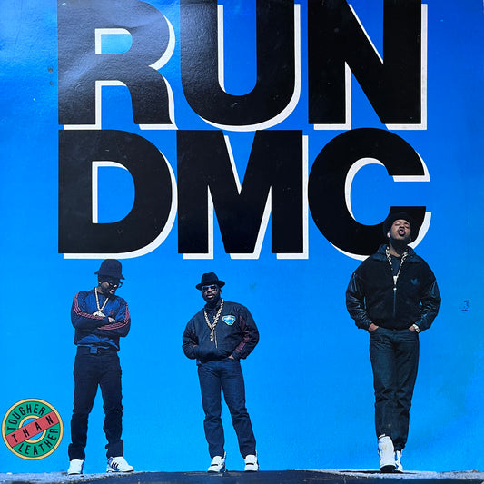 RUN DMC ‘Tougher Than Leather’ 12 Track 12inch Vinyl Album on Profile Records Full Track Listing In Photos