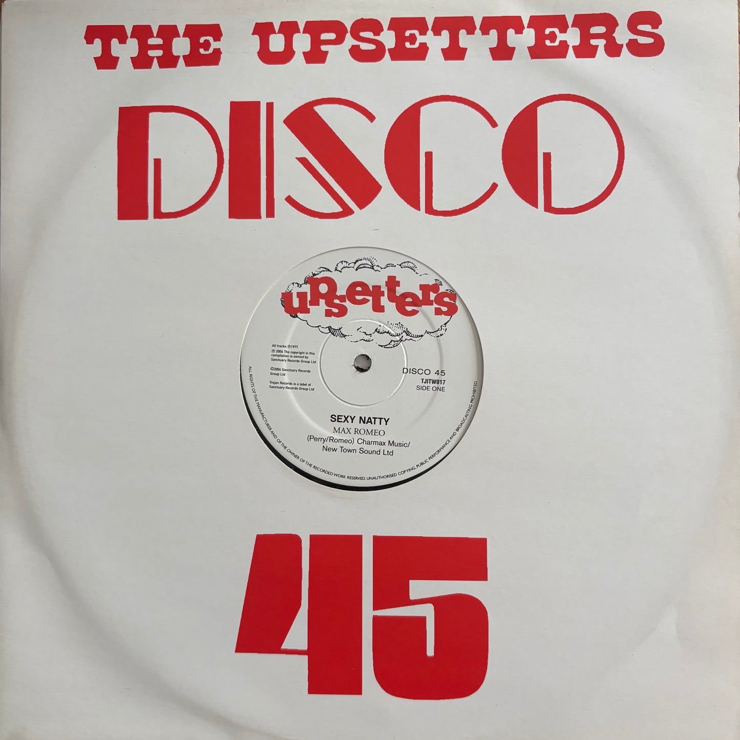 Max Romeo “Sexy Natty” / “Norman” 2 Track 12” Vinyl The Upsetters Disco 45