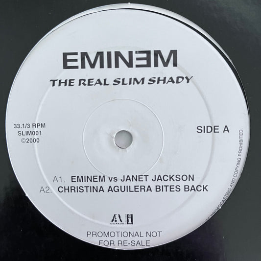 Eminem “The Real Slim Shady” Remix and Mashup’s 4 Track 12inch Vinyl Record