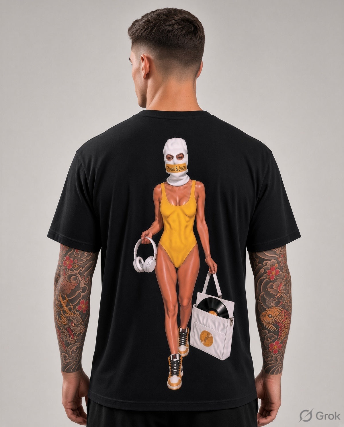 Street & Juice ‘Jockey Slut’ 100% Black Heavyweight Cotton Graphic Tee
