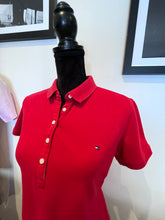 Load image into Gallery viewer, Tommy Hilfiger Women’s 100% Cotton Red Polo Shirt Size Large