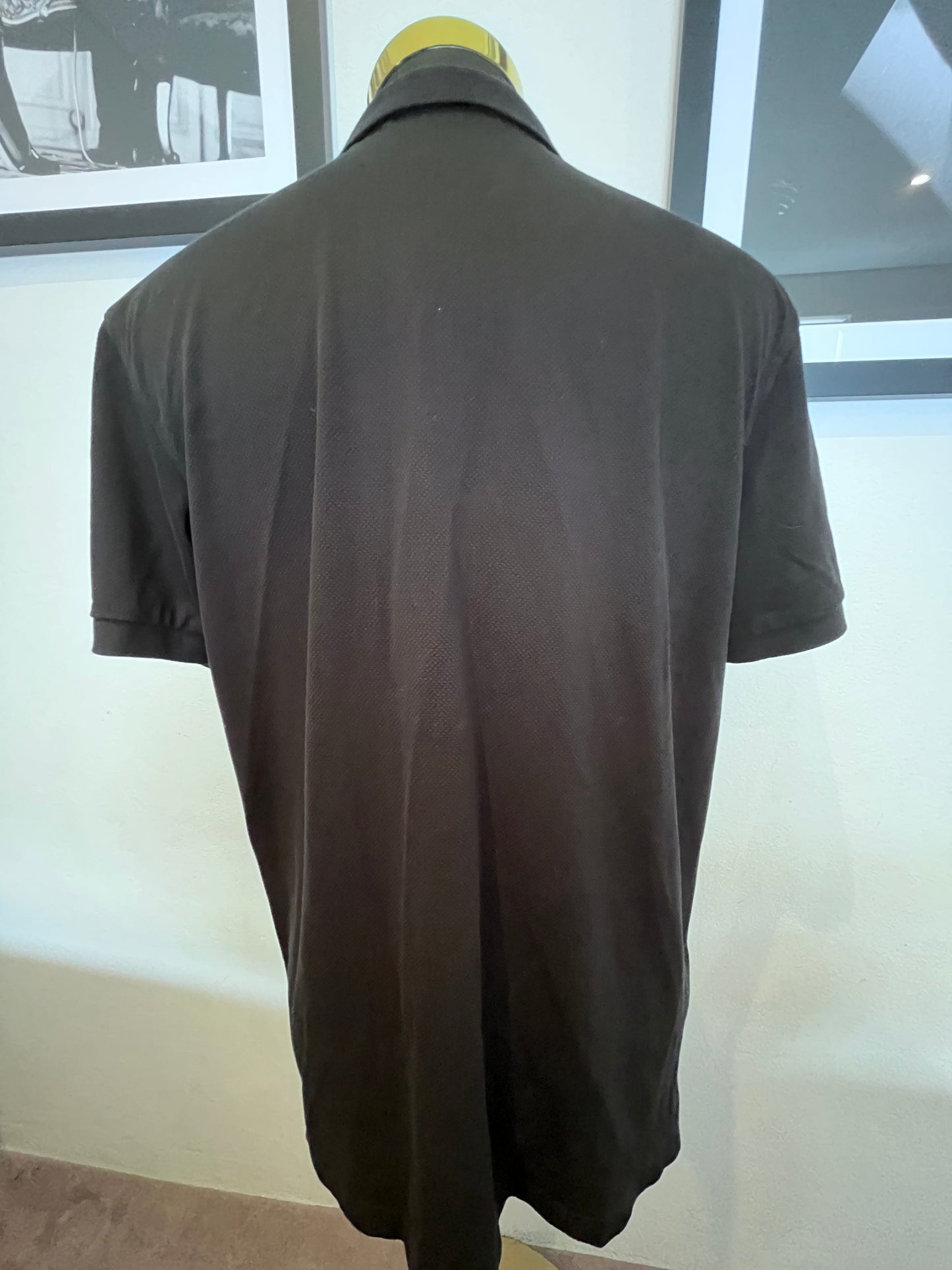 Fred Perry 100% Cotton Black Gold Stripe Polo Shirt Size XL