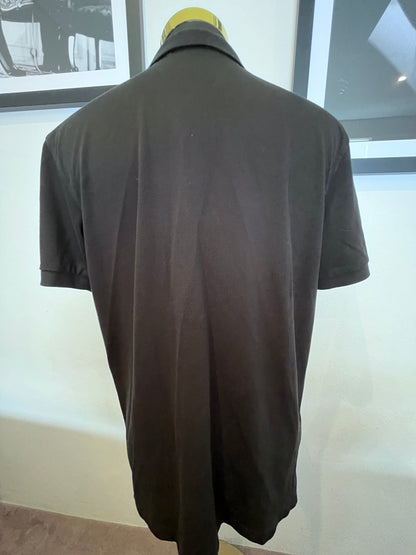 Fred Perry 100% Cotton Black Gold Stripe Polo Shirt Size XL