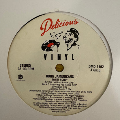 Born Jamericans #Sweet Honey” 7 version 12inch Vinyl Record on Delicious Vinyl