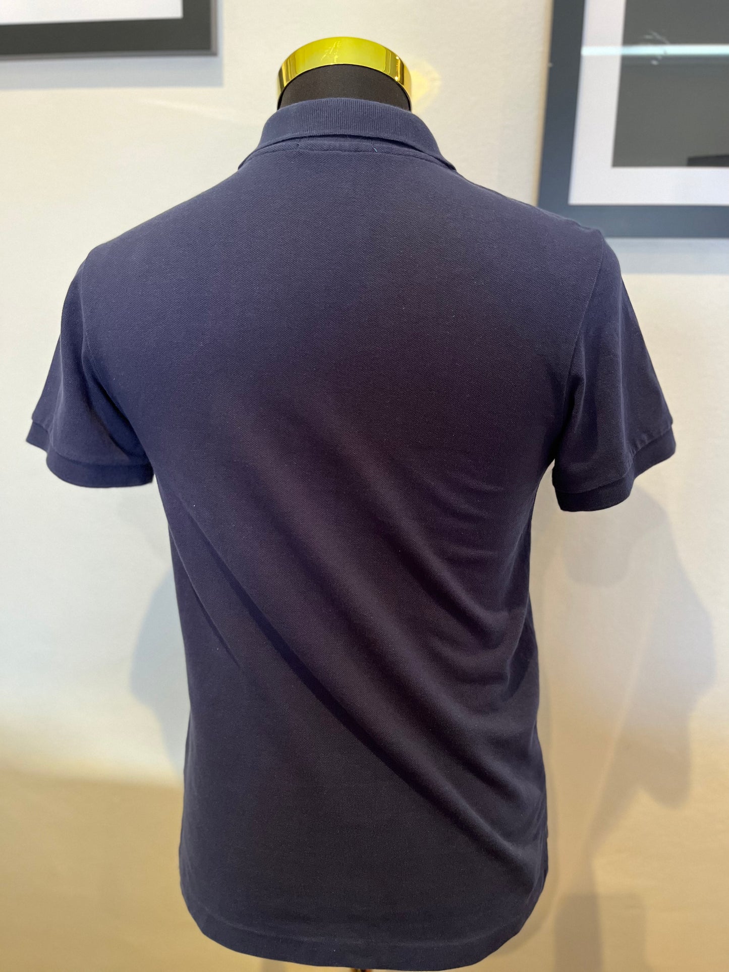 Ralph Lauren 100% Cotton Navy Blue Polo Shirt Size Small