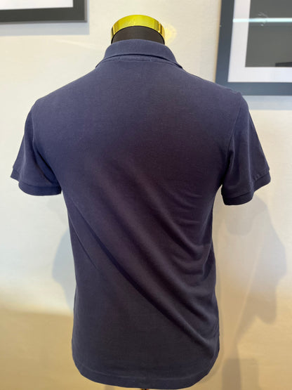 Ralph Lauren 100% Cotton Navy Blue Polo Shirt Size Small