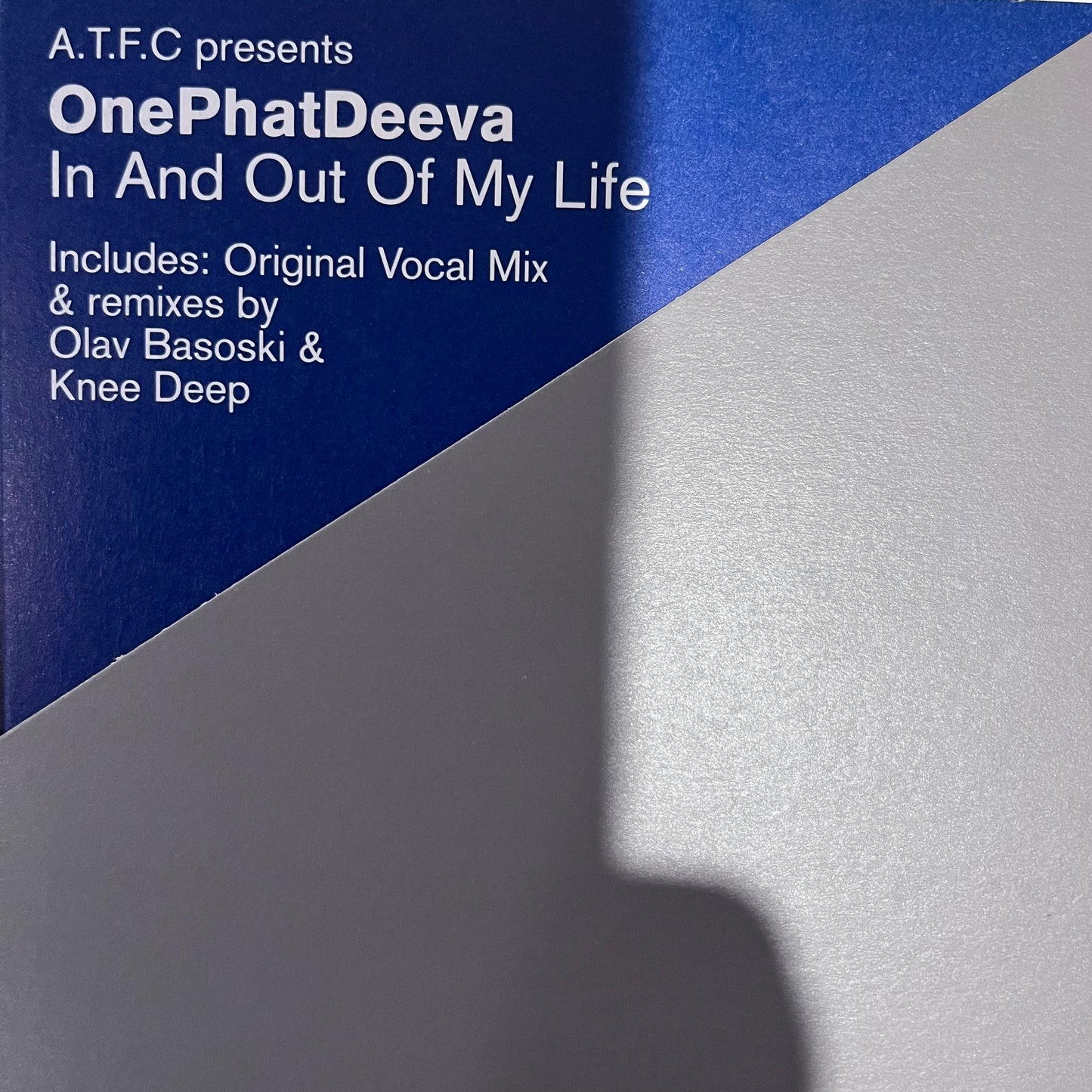OnePhatDeeva “In And Out Of My Life” 3 Version 12inch Vinyl Record on Defected Records