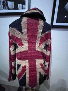 Ralph Lauren Denim & Supply Union Jack Cotton Blend Cardigan Size Large