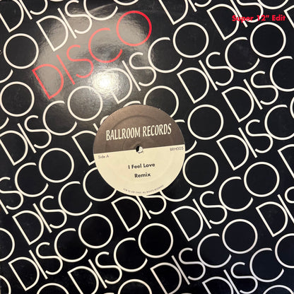 Donner Summer “I Feel Love” / “Spank” 2 Track 12inch Vinyl Record