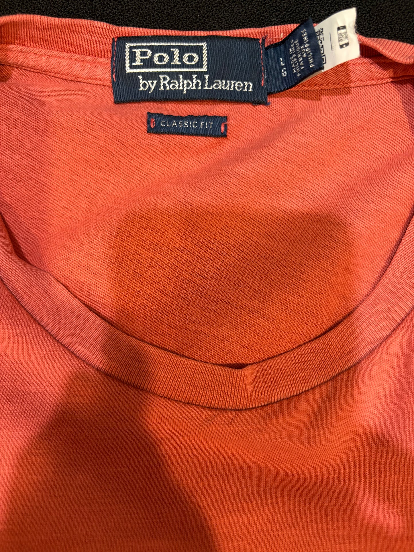 Ralph Lauren 100% Cotton Red Chest Logo Tee