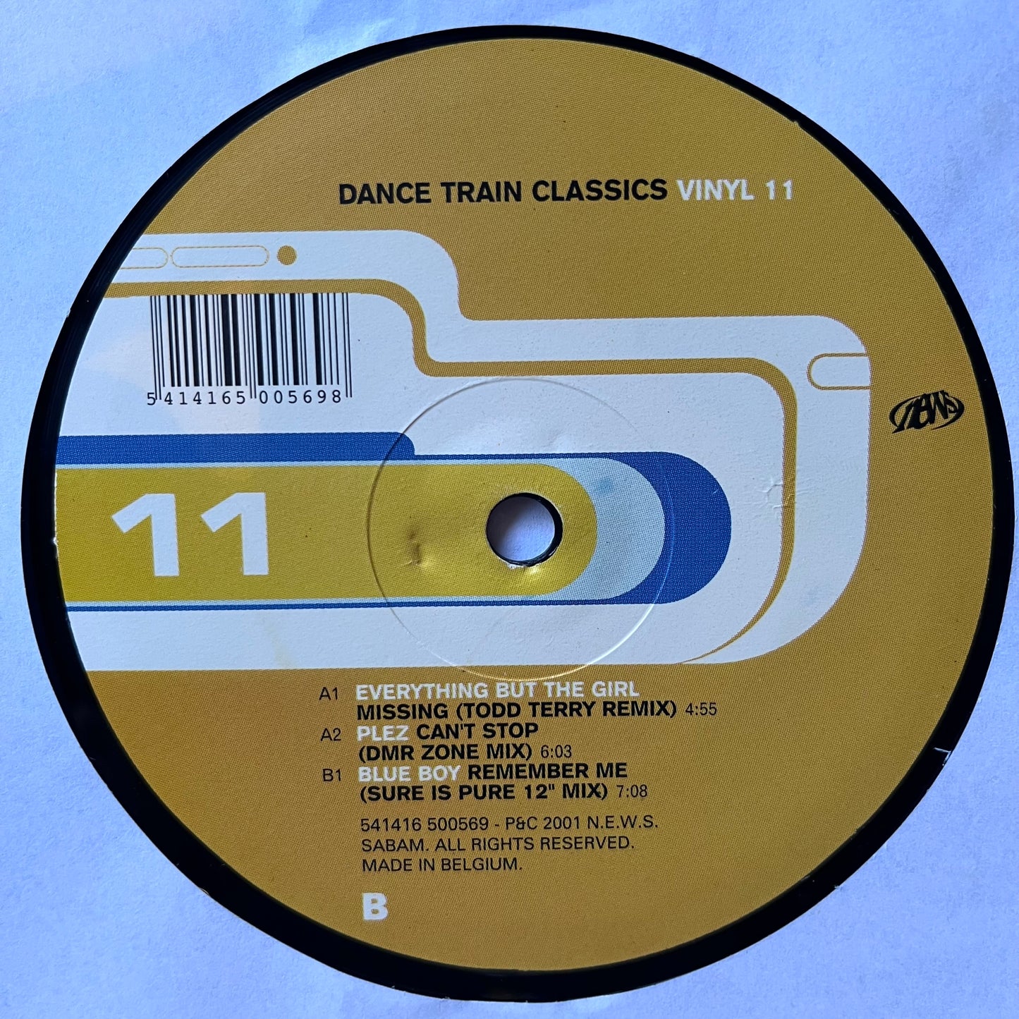Dance Train Classics Vol 11 3 Track 12inch Vinyl Record 2001