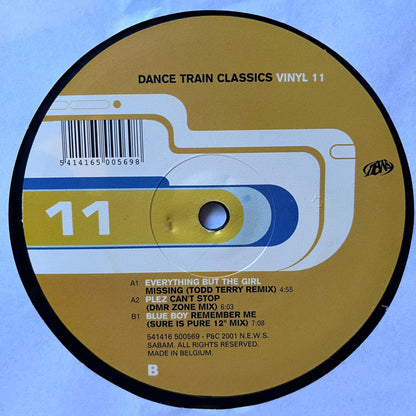 Dance Train Classics Vol 11 3 Track 12inch Vinyl Record 2001