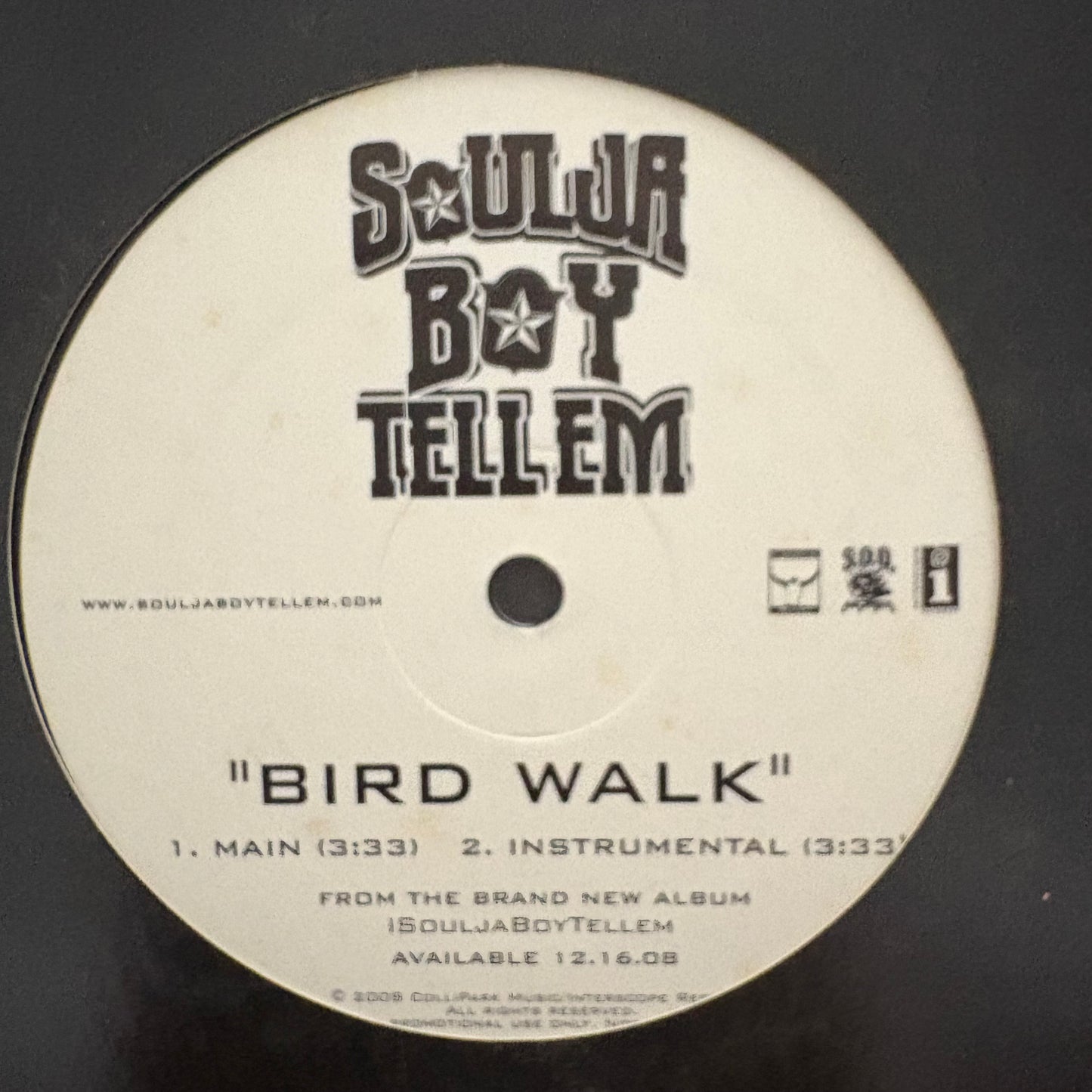 Soulja Boy Tell Em “Bird Walk” 4 version 12inch vinyl record