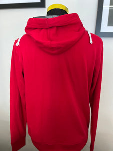 True Religion 100% Cotton Logo Embroidered Red Hoodie Size M BNWT