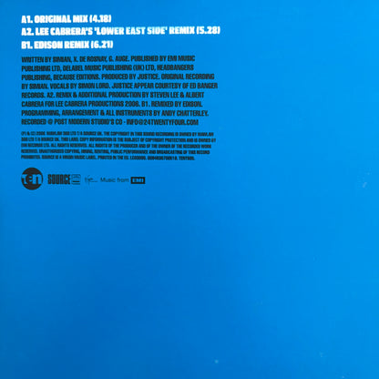 Justice Vs Simian “We Are Your Friends” 3 Track 12inch Vinyl