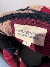 Load image into Gallery viewer, Ralph Lauren Denim &amp; Supply Union Jack Cotton Blend Cardigan Size Large