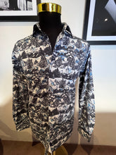Load image into Gallery viewer, Paul &amp; Shark 100% Cotton Alpine Print Shirt Size Large 42 Made in Italy